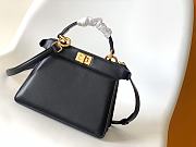 Kitlife Fendi Peekaboo ISeeU Small Bag Black 20x11x15cm  - 1