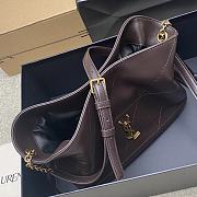 Kitlife Saint Laurent Jamie Medium Shoulder Pouch In Dark Brown Lambskin 862712 26×18×11cm - 5