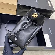 Kitlife Saint Laurent Jamie Medium Shoulder Pouch In Black Lambskin 862712 26×18×11cm  - 4