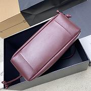 Kitlife Saint Laurent Jamie Medium Shoulder Pouch In Burgundy Lambskin 862712 26×18×11cm - 3