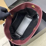 Kitlife Saint Laurent Jamie Medium Shoulder Pouch In Burgundy Lambskin 862712 26×18×11cm - 5