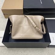 Kitlife Saint Laurent Jamie Medium Shoulder Pouch In Beige Lambskin 862712 26×18×11cm  - 6