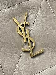 Kitlife Saint Laurent Jamie Medium Shoulder Pouch In Beige Lambskin 862712 26×18×11cm  - 2