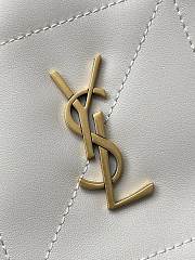 Kitlife Saint Laurent Jamie Medium Shoulder Pouch In White Lambskin 862712 26×18×11cm  - 6