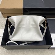 Kitlife Saint Laurent Jamie Medium Shoulder Pouch In White Lambskin 862712 26×18×11cm  - 3
