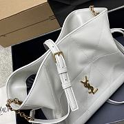 Kitlife Saint Laurent Jamie Medium Shoulder Pouch In White Lambskin 862712 26×18×11cm  - 5