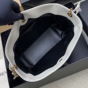 Kitlife Saint Laurent Jamie Medium Shoulder Pouch In White Lambskin 862712 26×18×11cm  - 2