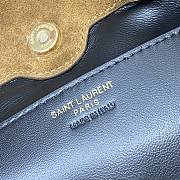 Kitlife Saint Laurent Jamie Medium Shoulder Pouch In Beige Suede 862712 26×18×11cm - 5