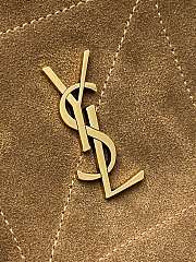 Kitlife Saint Laurent Jamie Medium Shoulder Pouch In Beige Suede 862712 26×18×11cm - 3