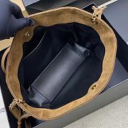 Kitlife Saint Laurent Jamie Medium Shoulder Pouch In Beige Suede 862712 26×18×11cm - 2