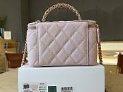 Kitlife Chanel Long Vanity With Chain Pink Grained Calfskin, Imitation Pearl A96182 9.5x17x8cm  - 5