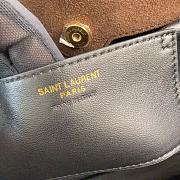 Kitlife Saint Laurent Jamie Medium Shoulder Pouch In Dark Brown Suede 862712 26×18×11cm - 5