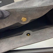 Kitlife Saint Laurent Jamie Medium Shoulder Pouch In Grey Suede 862712 26×18×11cm  - 4