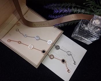 Kitlife Bvlgari Four Circles Bracelet in Silver / Rose Gold