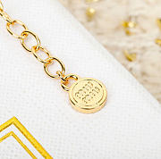 Kitlife Miu Miu Red Enamel Letter Metal Heart Neckalce - 2