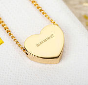 Kitlife Miu Miu Red Enamel Letter Metal Heart Neckalce - 3