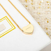 Kitlife Miu Miu Red Enamel Letter Metal Heart Neckalce - 4