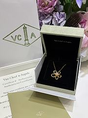 Kitlife Van Cleef & Arpels Gold Floral Necklace - 4