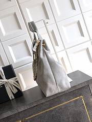 Kitlife Chanel 26C Hobo Bag Grey Suede Calfskin 29x35x13cm - 5