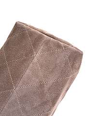Kitlife Chanel 26C Hobo Bag Taupe Suede Calfskin 29x35x13cm  - 6