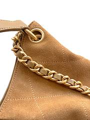 Kitlife Chanel 26C Hobo Bag Beige Suede Calfskin 29x35x13cm - 6