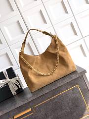 Kitlife Chanel 26C Hobo Bag Beige Suede Calfskin 29x35x13cm - 2