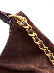 Kitlife Chanel 26C Hobo Bag Dark Brown Suede Calfskin 29x35x13cm - 4