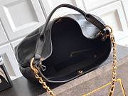 Kitlife Chanel 26C Hobo Bag Black Leather 29x35x13cm  - 6