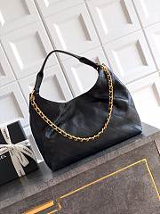 Kitlife Chanel 26C Hobo Bag Black Leather 29x35x13cm  - 3