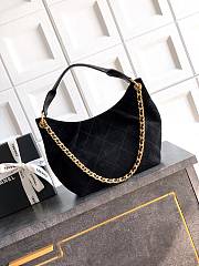 Kitlife Chanel 26C Small Hobo Bag Black Suede Calfskin 24x31x10cm - 6