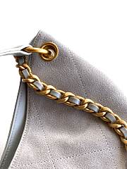Kitlife Chanel 26C Small Hobo Bag Grey Suede Calfskin 24x31x10cm - 5