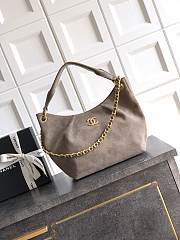 Kitlife Chanel 26C Small Hobo Bag Taupe Suede Calfskin 24x31x10cm  - 1