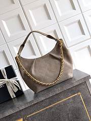 Kitlife Chanel 26C Small Hobo Bag Taupe Suede Calfskin 24x31x10cm  - 2