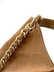 Kitlife Chanel 26C Small Hobo Bag Beige Suede Calfskin 24x31x10cm - 6