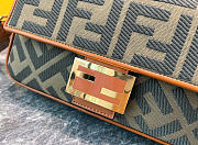 Kitlife Fendi Baguette NM Bag Zucca Embroidered Canvas Medium 27×6×14cm - 3