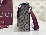 Kitlife Gucci Messenger Bag Beige & Dark Blue 760123 27x20x10cm  - 6