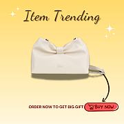 Kitlife Dior 2026 Bow White Lambskin Bag 27×8×18cm  - 1
