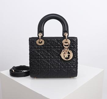 Kitlife Dior Lady My ABC Dior Lucky Star Bag Black 8878 20x16.5x8cm