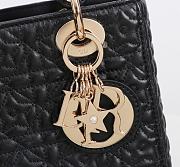 Kitlife Dior Lady My ABC Dior Lucky Star Bag Black 8878 20x16.5x8cm - 6