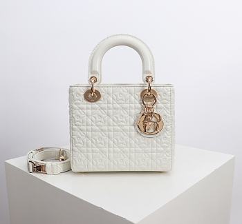 Kitlife Dior Lady My ABC Dior Lucky Star Bag White 8878 20x16.5x8cm 