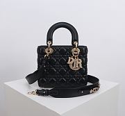 Kitlife Dior Lady My ABC Dior Pearl Buckle Bag Black 8878 20x16.5x8cm - 1