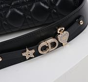 Kitlife Dior Lady My ABC Dior Pearl Buckle Bag Black 8878 20x16.5x8cm - 3