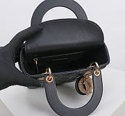 Kitlife Dior Lady My ABC Dior Pearl Buckle Bag Black 8878 20x16.5x8cm - 6