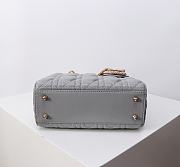 Kitlife Dior Lady My ABC Dior Pearl Buckle Bag Grey 8878 20x16.5x8cm  - 2