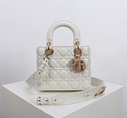 Kitlife Dior Lady My ABC Dior Pearl Buckle Bag White 8878 20x16.5x8cm  - 1