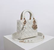 Kitlife Dior Lady My ABC Dior Pearl Buckle Bag White 8878 20x16.5x8cm  - 3