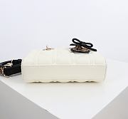 Kitlife Dior Micro Lady D-Joy Bag Two-Tone Latte and Black Cannage Lambskin 16x9x5cm - 6