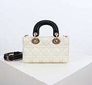Kitlife Dior Micro Lady D-Joy Bag Two-Tone Latte and Black Cannage Lambskin 16x9x5cm - 5