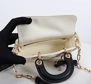 Kitlife Dior Micro Lady D-Joy Bag Two-Tone Latte and Black Cannage Lambskin 16x9x5cm - 4