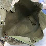 Kitlife Gucci Giglio Large Tote Bag Green Suede GG Canvas 853971 60x47x16cm  - 6